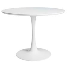 Round Dining Table In White D 100 Cm Circle Eetkamertafel Witte Eettafel Ronde Eettafel