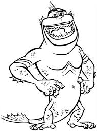 The Missing Link Is Laughing In Monster Vs Aliens Coloring Page Color Luna Di 2020