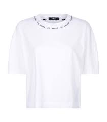 So, if you mess one up, you aren't out. 7 For All Mankind Cotton Embroidered Collar T Shirt In White Lyst