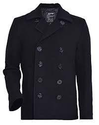 Seibertron Mens Woolen Coat Us Navy Type 80 Wool Usn Pea