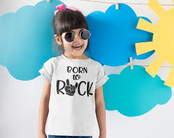 Rock Roll Kids T Shirts Born To Rock Toddler Shirts Rock N Roll Tshirts Kids Rock Shirts Rock On Tshirts Kids Unisex Shirts