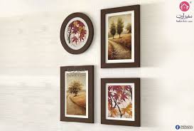 تابلوهات نيو كلاسيك 4 قطع ببرواز سفير ارت للديكور Gallery Wall Wall Art Art