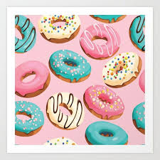 Buy Donuts Art Print By Newburydesigns Worldwide Shipping Available At Society6 Com Just One Of Millions Of High Qual Donut Art Print Donut Art Donut Artwork