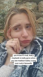 her voice cracking and the way rudy was holding back from crying too.....