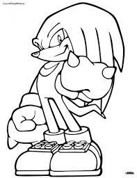 Knuckles In Sonic The Hedgehog Coloring Page Free To Print Letscolorit Com Coloriage Sonic Coloriage Coloriage Pokemon