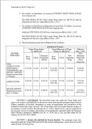 Minimum wage rate and overtime provisions applicable to retail and service, commercial support service, food and beverage, and health and medical from 2019 through 2030, the minimum wage will increase annually on a set schedule, provided the unemployment rate in the preceding year does. Sharing Wage Order No Rb Dole Xi Davao Region Facebook