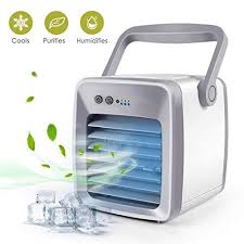 Hotueen Air Personal Space Cooler Portable Mini Air Conditioner Fan Usb Interface Button Control Desktop Space Air Conditioner Portable Air Cooler Air Cooler