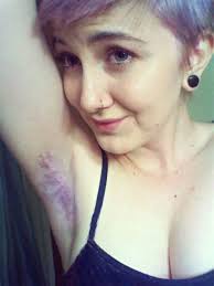 purple armpit hair tumblr tumblr hair armpit hair women dyed armpit hair