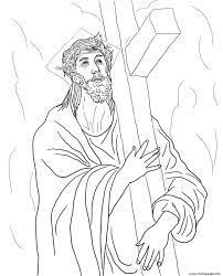 For boys and girls, kids and adults, teenagers and toddlers, preschoolers and older kids at school. Good Friday 2 Second Station Jesus Carries His Cross By El Greco Coloring Pages Printable