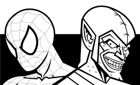Black And Green Spiderman Spider Man And The Green Goblin In Black And White Green Goblin Goblin Comics