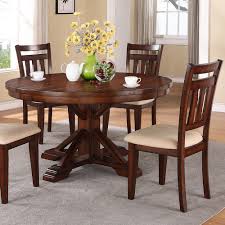 Wrapped in brown tapestry fabric comfortable high back chairs feature tufted design and nail heads. Kingston 58 Wood Table And Slat Back Side Chairs By Winners Only Dining Table Round Dining Table Sets Dining Table In Kitchen
