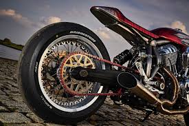 Sunplustrade black motorcycle exhaust wrap. Thunderstruck Inside The Louis Engina Custom Indian Chief Dragster