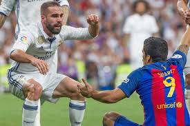 Resultado de imagen de imagenes del clasico 2017 en el bernabeu faltas