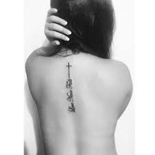 Spine Tattoo Love Never Fails Cross Spine Tattoo Tattoos Tattoos And Piercings