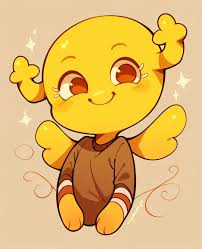 Penny Fitzgerald, penny_unshelled, alone, cute, smiling, yellow body -  SeaArt AI