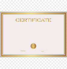 Download template sertifikat elegan word. Download White And Gold Certificate Template Clipart Png Photo Toppng