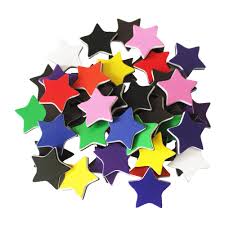 100 pcs star shaped colored magnets for class whiteboard chalkboard reward magnets for chore chart behavior chart magnetic sheet calendar lockers