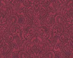 Les autres éléments d'une déco exemple : Livingwalls Papier Peint Baroque Noir Rouge 364584