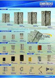 Harga untuk satu pasang engsel lengkap dengan skrup. Daftar Harga Engsel Pintu Jendela Dekkson 2017 Rumah Material