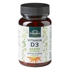 Vitamin D3 Depot 20 000 I E 120 Tablets From Unimedica Nutritional Supplement With Vitamin D3 Narayana Verlag