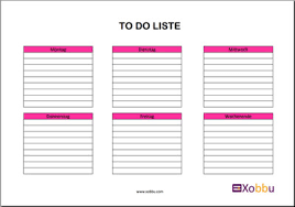 To do liste vorlage n zum ausdrucken xobbu. To Do Liste Vorlage N Zum Ausdrucken Xobbu