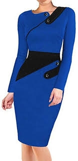 Original Optical Illusion Black And Blue Dress Colyanda Women S Vintage Wear To Work Cap Sleeve Business Pencil Sheath Dress Longblue 2xl At Am Wear To Work Dress Sheath Pencil Dress Summer Fashion Outfits