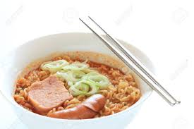 Last updated jul 15, 2021. Korean Food Luncheon Meat And Sauce On Chili Ramen Noodles Stock Photo Picture And Royalty Free Image Image 108860165