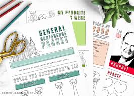 «introducing general conference coloring pages! Free General Conference Activity Packet For Kids Somewhat Simple