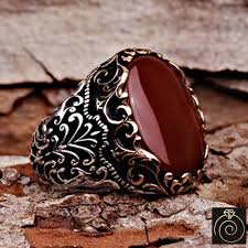 Mens Aqeeq Gemstone Cocktail Ring Custom Sterling Silver Etsy Mens Gemstone Rings Rings For Men Gemstones
