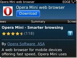 Opera mini is an internet browser that uses opera servers to compress websites in order to load them more quickly, which is also useful you can also download any type of file without trouble and save it to your device's memory. Opera Mini Makes Its Official Blackberry Appworld Debut Tech News