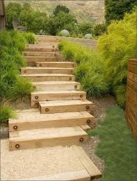 Pin By Birte From Far Away On Escadas Garden Stairs Garden Steps Wooden Walkways