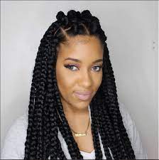 Jumbo Box Braids Braids With Extensions Box Braids Hairstyles Hair Styles