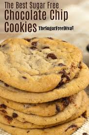 If you prefer them a bit crisp, wait until they've cooled before biting into one (or several). The Best Sugar Free Chocolate Chip Cookies Sugarfree Coo Sugar Free Chocolate Chip Cookies Sugar Free Chocolate Chip Cookie Recipe Sugar Free Chocolate Chips