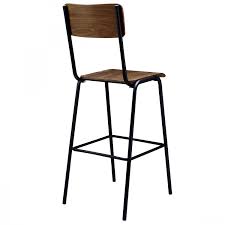 Pour terminer les selles sur le métal est clair enduit pour vous. Chaise De Bar D Ecolier Nibodh En Bois Lot De 2 Tabourets De Bar Salle A Manger Cuisine Koya Design