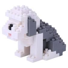 Nanoblock Old English Sheep Dog Nano Block Micro Sized Building Blocks Nbc 169 Old English Sheepdog Sheepdog Old English
