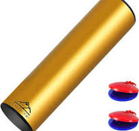 EASTROCK Stainless Steel Cylinder Shaker Percussion Instrument Rhythm Latin  Percussion for Professional Band Accompaniment (Gold)