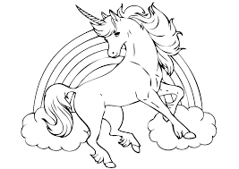Free printable unicorn coloring pages for kids. Kids Unicorn Drawings For Girls Peakd