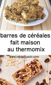 Barres De Cereales Fait Maison Au Thermomix Barre De Cereales Barres De Cereales Faites Maison Cereales Chocolat