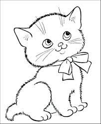 Gambar peratama yang bisa kalian andalkan untuk mewarnai si kecil adalah seperti gambar di di atas. 20 Gambar Kucing Lucu Untuk Mewarnai Goldenmaze