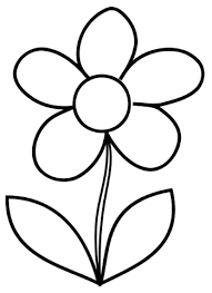 Full video tutorials included for all small flowers! Simple Flower Coloring Page Cute Flower