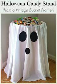 Alternative Trick Or Treat Idea With A Candy Bowl Holder Halloween Candy Bowl Birthday Halloween Party Halloween Diy