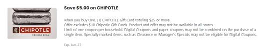 Treat your gift card like cash, that may only be used for making purchases at chipotle restaurants. Expired Kroger Purchase 25 Chipotle Giftcard Get 5 Off Doctor Of Credit