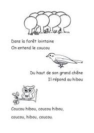 Dans La Foret Lointaine Dans La Foret Lointaine Comptines Enseignement Du Francais