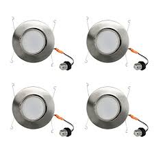 We would like to thank harrison peacock for helping us make this video. Jullison 5 6 Inch Led Recessed Down Light 30 Adjustable Gimbal Dimmable 120v 14w 75w Equivalent 950lm 3000k Cri90 Energy Star Title 24 Etl Listed Satin Nickel 4 Packs Pricepulse