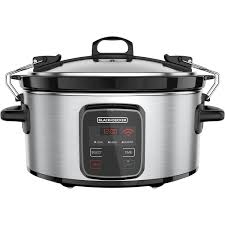 Black And Decker Rice Cooker Plus Directions Black Decker Wifi Enabled 6 Quart Slow Cooker Stainless Steel Scw3000s Walmart Com Programmable Crock Pot Slow Cooker Black Decker