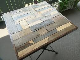 ikeaのテーブルをリメイク スクラップウッド風テーブル完成 テーブル リメイク ガーデンテーブル diy インテリア 収納