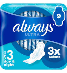 Always Ultra Night Pads with Wings - 9 New Pieces for Ultimate Overnight  Protection | Shop Internationally | Buy Now with Express International  Delivery | GoSupps.com