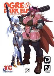 Ogre tai Dark Elf Ogre Hanshoku Dai Sakusen | Ogre Vs Dark Elf - Ogre  Mating Season comic porn - HD Porn Comics