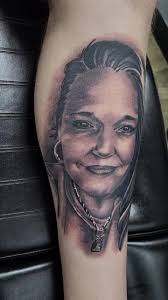 Portrait I made for my boy Russ Vereen of his lovely wife Dawn Vereen I  appreciate the trust man. Tattoos by Mike Brownlee