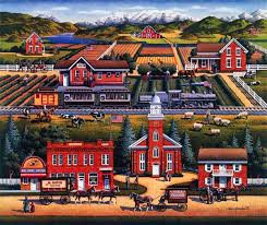 Dowdle folk art london puzzle. 580 2 Dowdle Puzzle Art Ideas Puzzle Art Art Folk Art